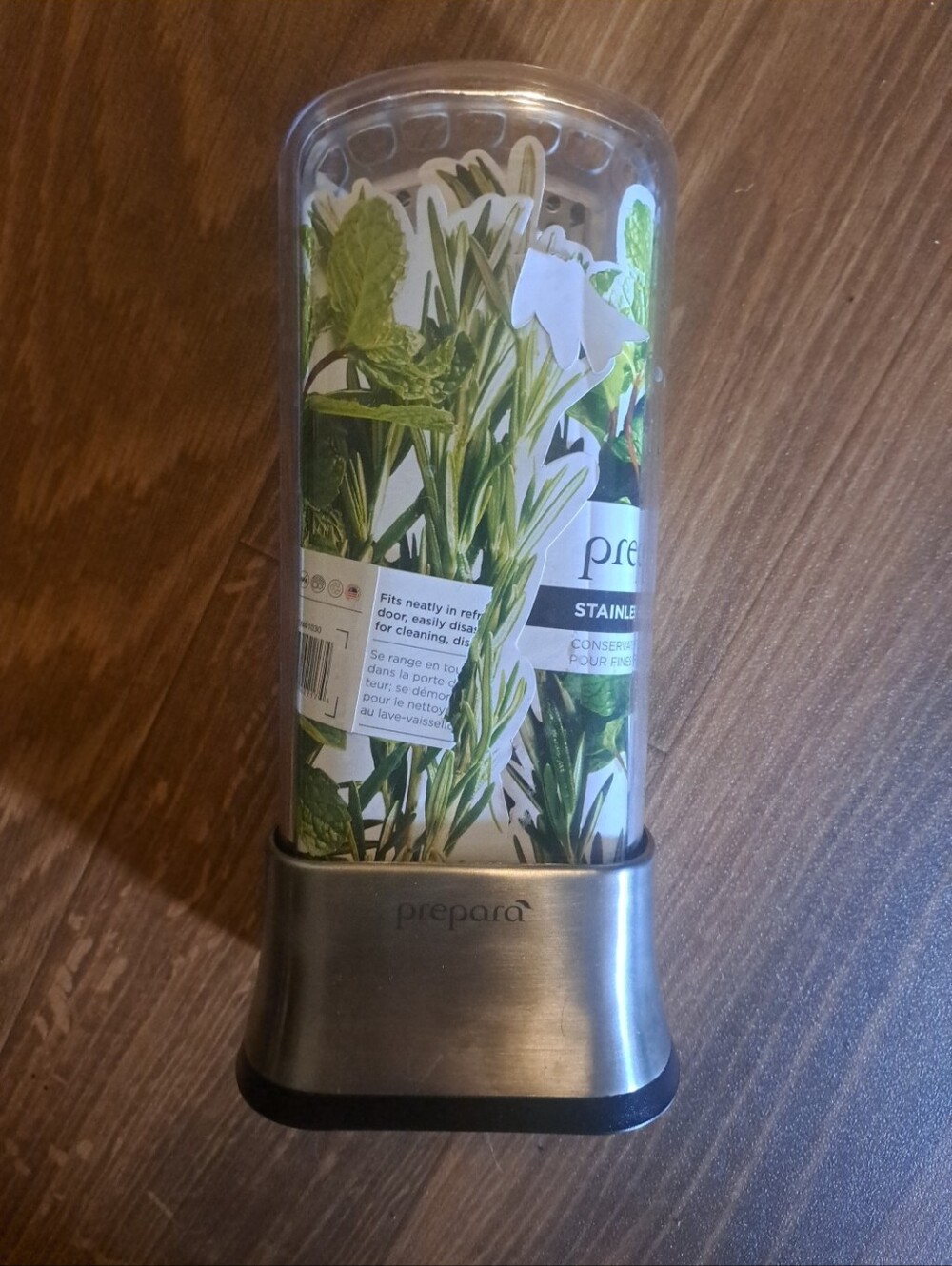 Nwt Prepara Stainless Steel Fresh Herb Saver/Container Bpa Free